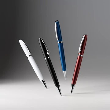 Elegáns csavarós mechanikás golyóstoll testtel újrahasznosított alumíniumból többféle színben