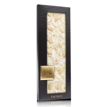 Aszú borhoz - Fehércsokoládé, mandula, kandírozott jázminszirom, kókuszforgács