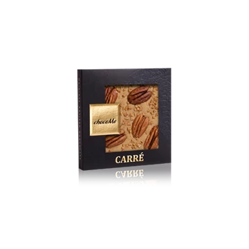 Valrhona 32% szőkecsokoládé, füstölt só, pekándió, ropogós karamell