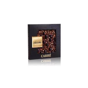 Valrhona 66% étcsokoládé, kávészem, kakaóbab töret, liofilizált feketeribizli