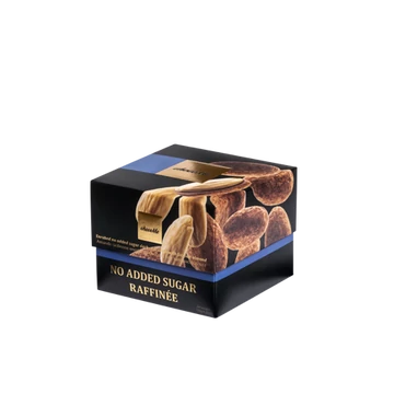 Étcsokoládé drazsé szicíliai mandulával, hozzáadott cukor nélkül