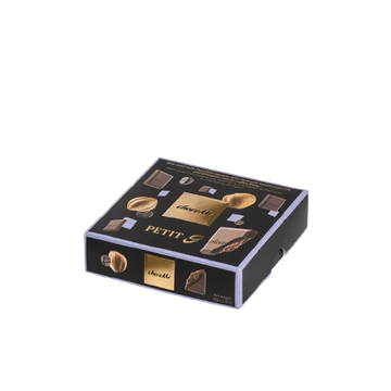 Falatnyi tejcsokoládé lapocskák Piemonte-i mogyoró praliné és Etióp Harrar kávé töltelékkel