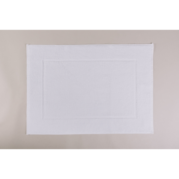 Fehér bordűr nélküli kádkilépő 50x70 cm, 20/2 600 gr/m2