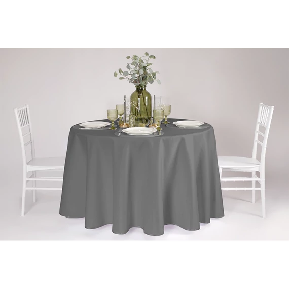 TB100 GREY Kör Asztal Terítő 260