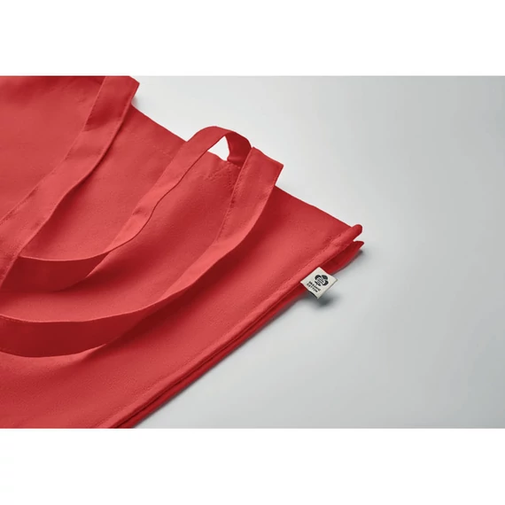 BENTE COLOUR - Biopamut bevásárlótáska 220 g - Piros