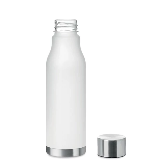 GLACIER RPET - RPET palack, 600 ml - Áttetsző Fehér
