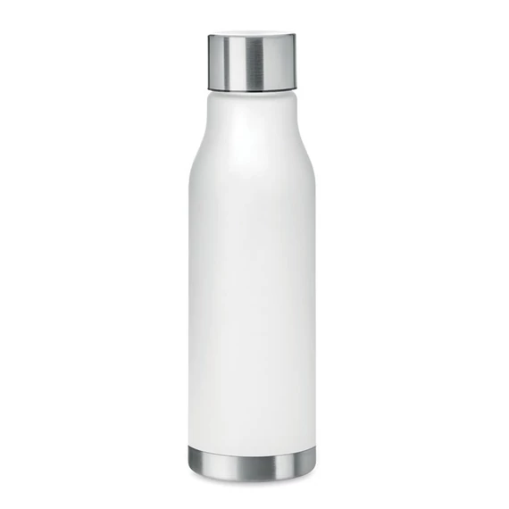 GLACIER RPET - RPET palack, 600 ml - Áttetsző Fehér