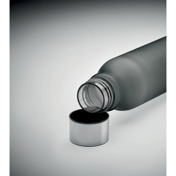 GLACIER RPET - RPET palack, 600 ml - Áttetsző Szürke