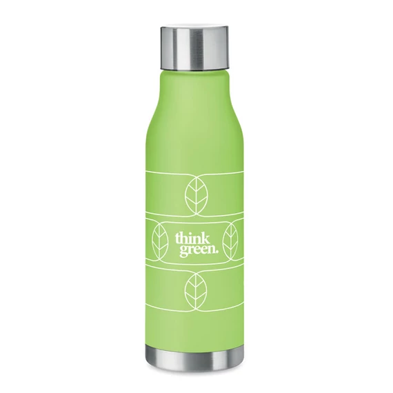 GLACIER RPET - RPET palack, 600 ml - Áttetsző Lime