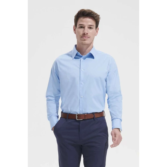 SOL'S BRIGHTON - LONG SLEEVE STRETCH MEN'S SHIRT